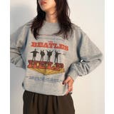 グレー系1 | vintage print sweatshirt | SETUP7【WOMEN】