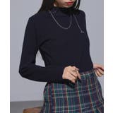 ダークネイビー | 【SETUP7】ハイネックニット | SETUP7【WOMEN】