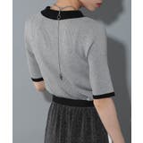 配色ハーフジップニットポロ サマーニット Vintage | SETUP7【WOMEN】 | 詳細画像11 