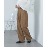ベージュ | Nylon straight cargo | SETUP7【WOMEN】