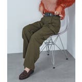 カーキ | Nylon straight cargo | SETUP7【WOMEN】