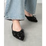 【SETUP7】ポインテッド リボンラメフラットミュール SCCH565 | SETUP7【WOMEN】 | 詳細画像3 