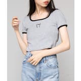 【SETUP7】刺繍リボンバイカラー 半袖Tシャツ SCCH595 | SETUP7【WOMEN】 | 詳細画像19 