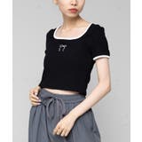 【SETUP7】刺繍リボンバイカラー 半袖Tシャツ SCCH595 | SETUP7【WOMEN】 | 詳細画像9 