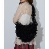 ブラック | Tulle frill bag | SETUP7【WOMEN】