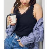 ブラック | 【MAISON BREEZE】レースカップインタンクトップ | SETUP7【WOMEN】