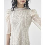 【metoi】カッティング風フリンジ刺繍ワンピースドレス | SETUP7【WOMEN】 | 詳細画像10