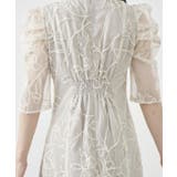 【metoi】カッティング風フリンジ刺繍ワンピースドレス | SETUP7【WOMEN】 | 詳細画像12