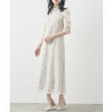 【metoi】カッティング風フリンジ刺繍ワンピースドレス | SETUP7【WOMEN】 | 詳細画像15