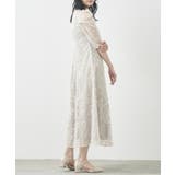 【metoi】カッティング風フリンジ刺繍ワンピースドレス | SETUP7【WOMEN】 | 詳細画像16