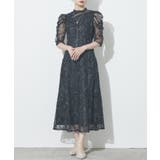 【metoi】カッティング風フリンジ刺繍ワンピースドレス | SETUP7【WOMEN】 | 詳細画像5