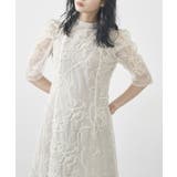 【metoi】カッティング風フリンジ刺繍ワンピースドレス | SETUP7【WOMEN】 | 詳細画像8