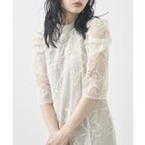 【metoi】カッティング風フリンジ刺繍ワンピースドレス | SETUP7【WOMEN】 | 詳細画像9