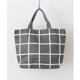 チャコールグレー | 【SETUP7】e.e.p.ウィンドウペンチェックトートバッグ SNBD | SETUP7【WOMEN】