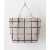 グレー | 【SETUP7】e.e.p.ウィンドウペンチェックトートバッグ SNBD | SETUP7【WOMEN】