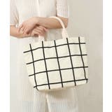 アイボリー | 【SETUP7】e.e.p.ウィンドウペンチェックトートバッグ SNBD | SETUP7【WOMEN】