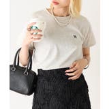 オートミール | 8051573 天竺ワンポイントTシャツ | SETUP7【WOMEN】