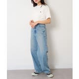 【ARNIE】9054542 天竺フェルト刺繍半袖Tシャツ | SETUP7【WOMEN】 | 詳細画像7