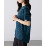 【ARNIE】9054543 先染ボーダーフェルト刺繍半袖Tシャツ | SETUP7【WOMEN】 | 詳細画像10