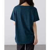【ARNIE】9054543 先染ボーダーフェルト刺繍半袖Tシャツ | SETUP7【WOMEN】 | 詳細画像11