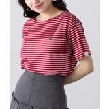 【ARNIE】9054543 先染ボーダーフェルト刺繍半袖Tシャツ | SETUP7【WOMEN】 | 詳細画像14