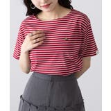 【ARNIE】9054543 先染ボーダーフェルト刺繍半袖Tシャツ | SETUP7【WOMEN】 | 詳細画像16