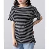 【ARNIE】9054543 先染ボーダーフェルト刺繍半袖Tシャツ | SETUP7【WOMEN】 | 詳細画像3