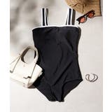 ブラック | 【SETUP7】選べるデザイン！クロスデザイン ハイウエスト 水着 SNK | SETUP7【WOMEN】
