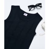 ブラック | 【Robert P. Miller】パネルリブタンク RM221-2008 | SETUP7【WOMEN】