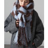 【MAGASIN DE MODE Onjna】起毛チェックマフラー DTK | SETUP7【WOMEN】 | 詳細画像3