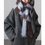 【MAGASIN DE MODE Onjna】起毛チェックマフラー DTK | SETUP7【WOMEN】 | 詳細画像4