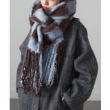 ブルー | 【MAGASIN DE MODE Onjna】起毛チェックマフラー DTK | SETUP7【WOMEN】