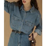 ウォッシュ加工デニムシャツ KNF146 | SETUP7【WOMEN】 | 詳細画像6