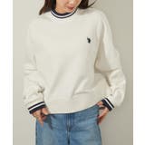 【U.S. POLO ASSN.】モックネックショート丈スウェット | SETUP7【WOMEN】 | 詳細画像4