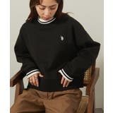 ブラック | 【U.S. POLO ASSN.】モックネックショート丈スウェット | SETUP7【WOMEN】