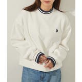 ホワイト | 【U.S. POLO ASSN.】モックネックショート丈スウェット | SETUP7【WOMEN】