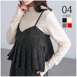 【SETUP7】テレコリブ配色ミシンスリットタートル長袖 GLR | SETUP7【WOMEN】 | 詳細画像1 