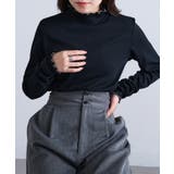 【SETUP7】テレコリブ配色ミシンスリットタートル長袖 GLR | SETUP7【WOMEN】 | 詳細画像11 