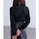 【SETUP7】テレコリブ配色ミシンスリットタートル長袖 GLR | SETUP7【WOMEN】 | 詳細画像12 