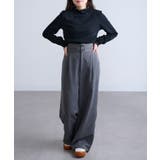 【SETUP7】テレコリブ配色ミシンスリットタートル長袖 GLR | SETUP7【WOMEN】 | 詳細画像14 