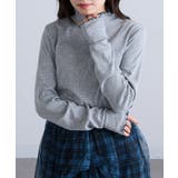 【SETUP7】テレコリブ配色ミシンスリットタートル長袖 GLR | SETUP7【WOMEN】 | 詳細画像16 