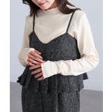 【SETUP7】テレコリブ配色ミシンスリットタートル長袖 GLR | SETUP7【WOMEN】 | 詳細画像2 