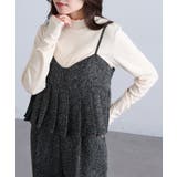 【SETUP7】テレコリブ配色ミシンスリットタートル長袖 GLR | SETUP7【WOMEN】 | 詳細画像3 