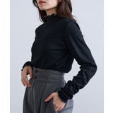 【SETUP7】テレコリブ配色ミシンスリットタートル長袖 GLR | SETUP7【WOMEN】 | 詳細画像9 