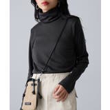 チャコールグレー | 【SETUP7】ひまわりオイル加工タートルネック長袖 A GLR | SETUP7【WOMEN】