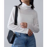 オフホワイト | 【SETUP7】ひまわりオイル加工タートルネック長袖 A GLR | SETUP7【WOMEN】