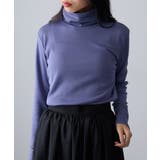 パープル | 【SETUP7】ひまわりオイル加工タートルネック長袖 A GLR | SETUP7【WOMEN】
