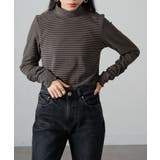 【SETUP7】ボーダー柄両面起毛スムースタートル長袖 GLR | SETUP7【WOMEN】 | 詳細画像13 