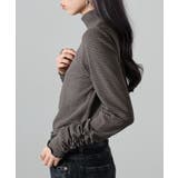 【SETUP7】ボーダー柄両面起毛スムースタートル長袖 GLR | SETUP7【WOMEN】 | 詳細画像15 