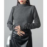 【SETUP7】ボーダー柄両面起毛スムースタートル長袖 GLR | SETUP7【WOMEN】 | 詳細画像2 